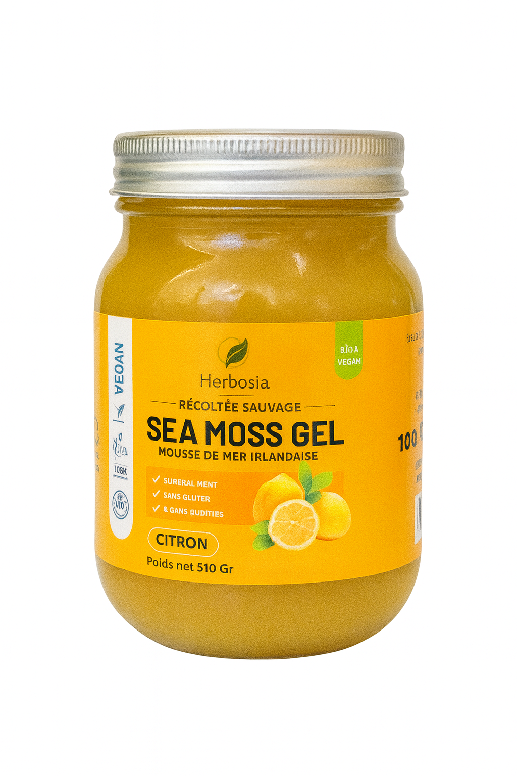 Gel de Sea Moss – Arôme Naturel Citron